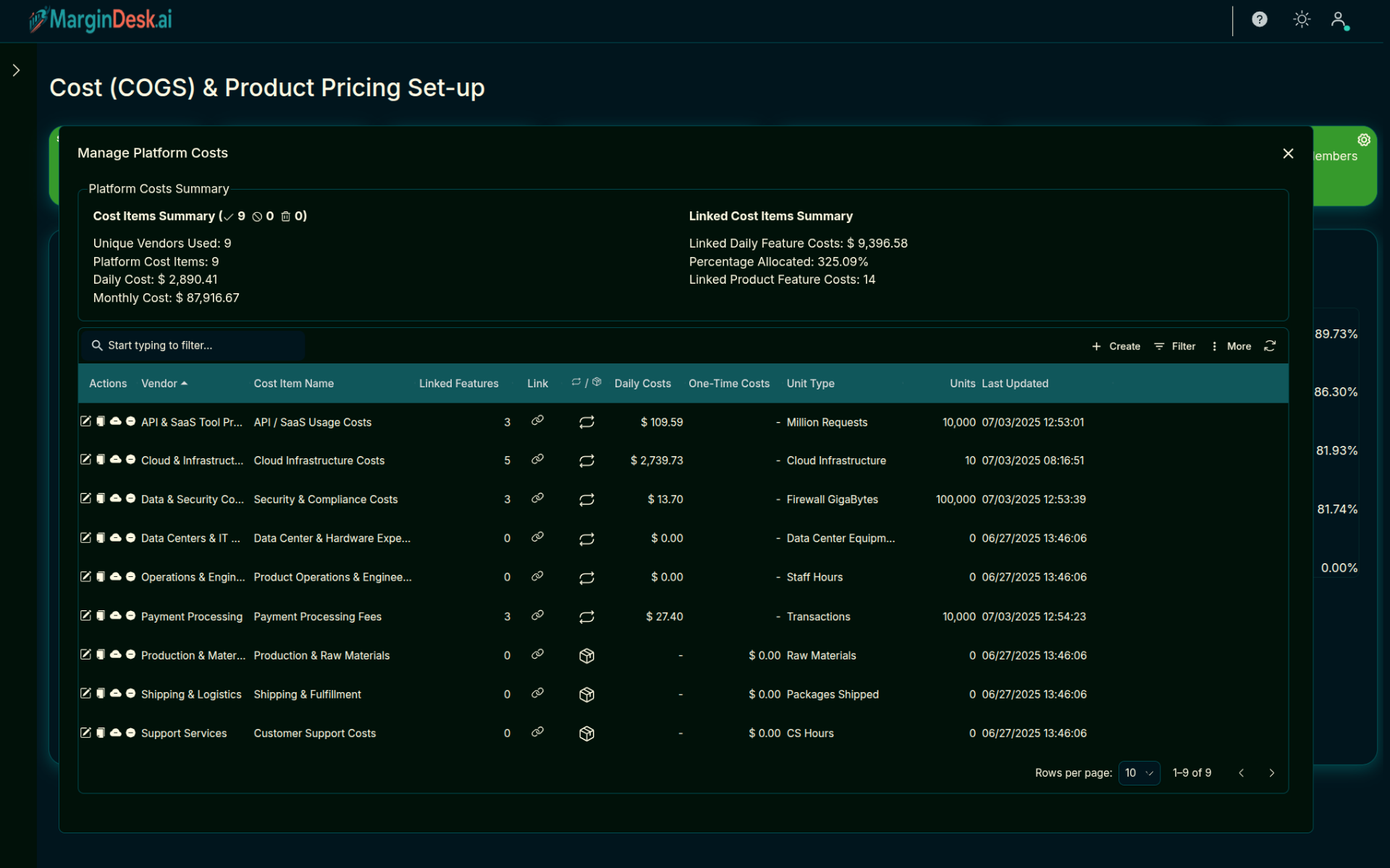 Third Party Integration screenshot