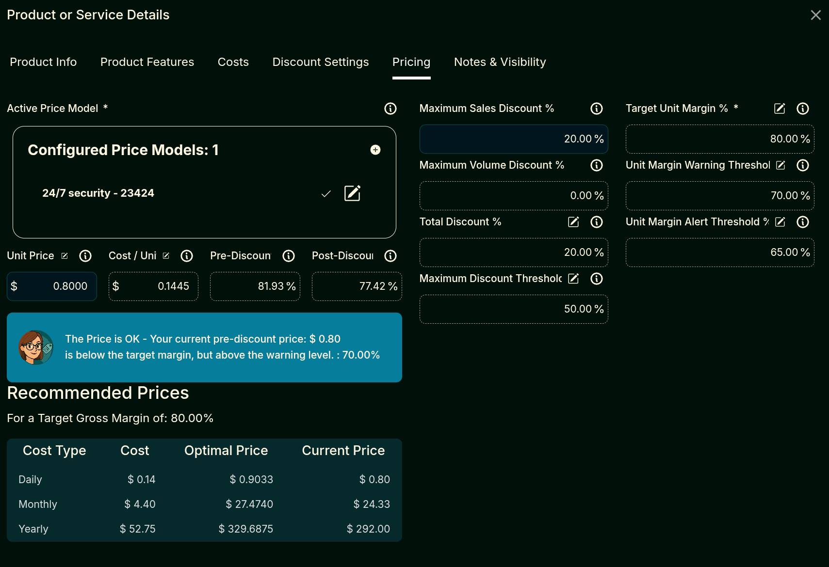 AI-Driven Price Models screenshot